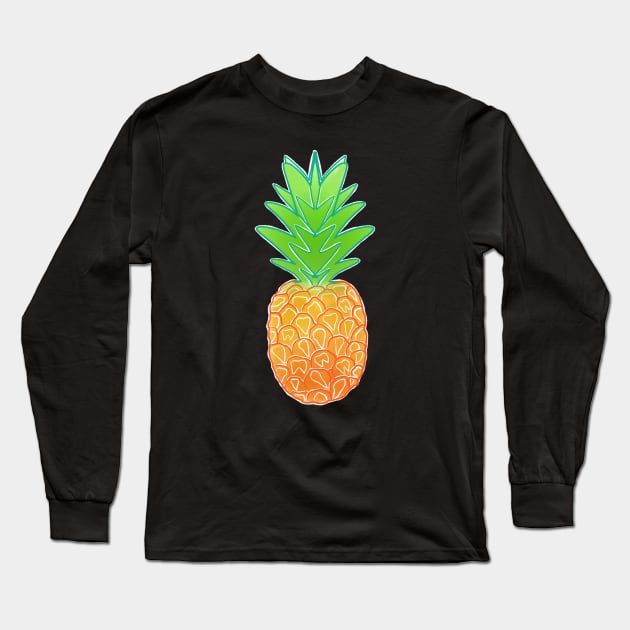 Molar Pineapple Long Sleeve T-Shirt by Happimola